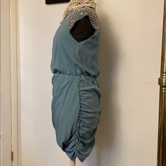 Teal with elastic waist Dress - Picture 7 of 9